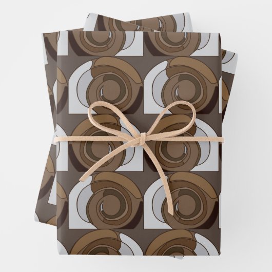 Snail Shells Abstract Pattern Inpakpapier Vel (In situ)