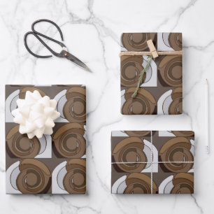 Snail Shells Abstract Pattern Inpakpapier Vel