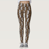 Snail Shells Abstract Pattern Leggings (Voorkant)