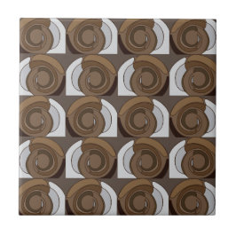 Snail Shells Abstract Pattern Tegeltje
