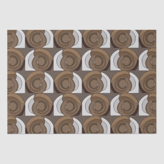 Snail Shells Abstract Pattern Tissuepapier (Voorkant)