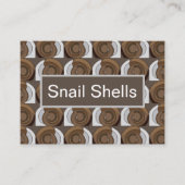Snail Shells Abstract Pattern Visitekaartje (Voorkant)