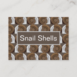 Snail Shells Abstract Pattern Visitekaartje