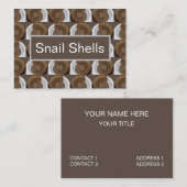 Snail Shells Abstract Pattern Visitekaartje (Voorkant / Achterkant)