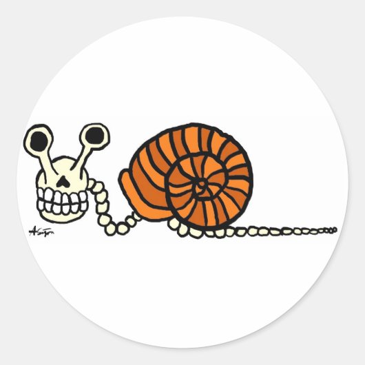 Snail Skelet Stickers (Voorkant)