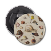 Snail Slug Garden Pet Gastropod Botanical Snails Button Flesopener (Voorkant)