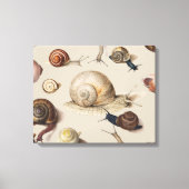 Snail Slug Garden Pet Gastropod Botanical Snails Canvas Afdruk (Voorkant)