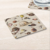 Snail Slug Garden Pet Gastropod Botanical Snails Kartonnen Onderzetters (Schuin)