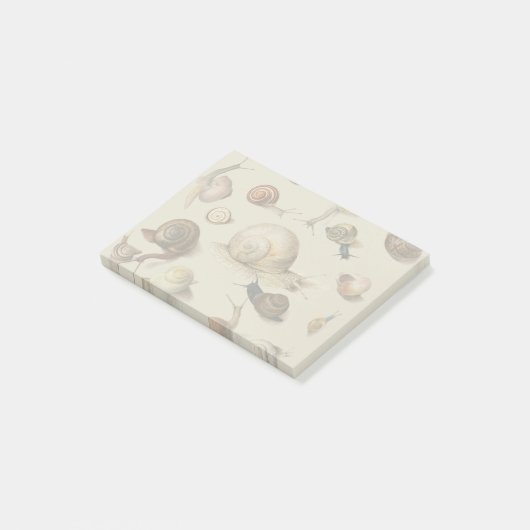 Snail Slug Garden Pet Gastropod Botanical Snails Post-it® Notes (Schuin)