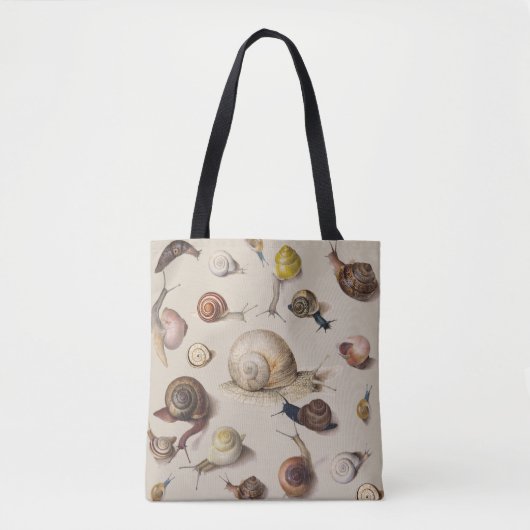 Snail Slug Garden Pet Gastropod Botanical Snails Tote Bag (Voorkant)