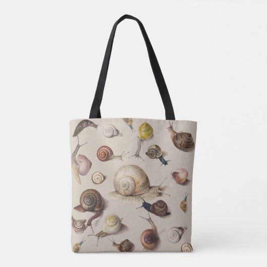 Snail Slug Garden Pet Gastropod Botanical Snails Tote Bag (Achterkant)