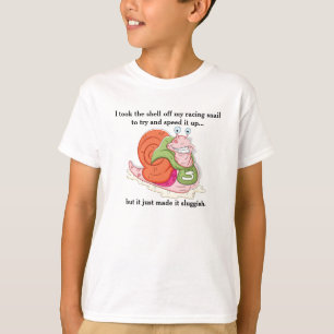 Snail Slug Joke Pun Grappig Wordplay T-shirt
