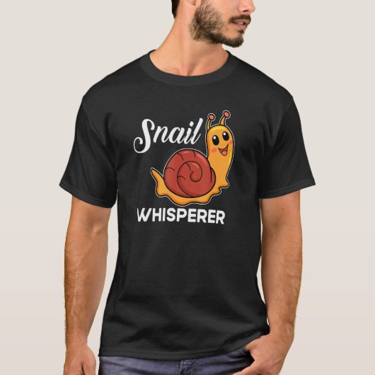 Snail   Snail Present  Snail Whisperer T-shirt (Voorkant)