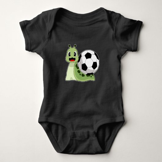 Snail Soccer speler Voetbal Romper (Voorkant)