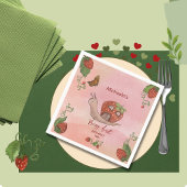 Snail & Strawberry 'Berry First' Party Napkins Servet