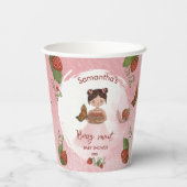 Snail & Strawberry Berry sweet Party Cups Papieren Bekers (Achterkant)