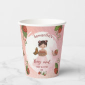 Snail & Strawberry Berry sweet Party Cups Papieren Bekers (Voorkant)