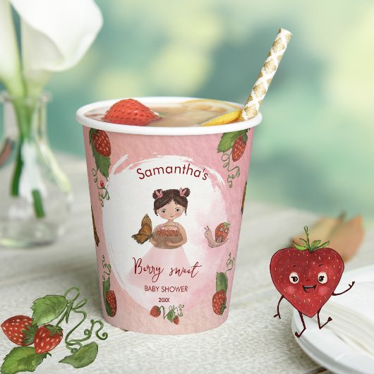 Snail & Strawberry Berry sweet Party Cups Papieren Bekers