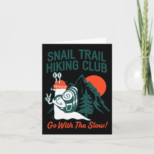 Snail Trail Hiking Club Ga met het langzame ontwer Kaart (Voorkant)