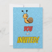 Snail Unique Gepersonaliseerde Verjaardag Nodig Ki Kaart (Achterkant)