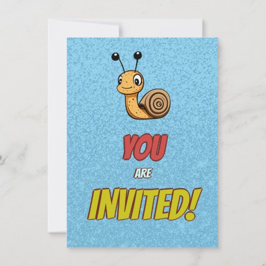 Snail Unique Gepersonaliseerde Verjaardag Nodig Ki Kaart (Achterkant)