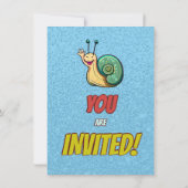 Snail Unique Gepersonaliseerde Verjaardag Nodig Ki Kaart (Achterkant)