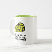 Snail Whimsical Funny Snail Tweekleurige Koffiemok (Voorkant links)