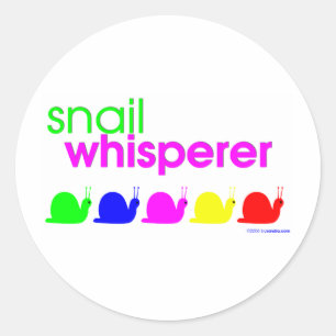 Snail Whisperer Ronde Sticker