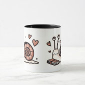 Snail with Journal - Harten, Schattige & Plezier Mok (Midden)