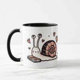 Snail with Journal - Harten, Schattige & Plezier Mok