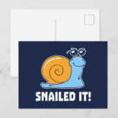 Snailed it briefkaart (Voorkant / Achterkant)