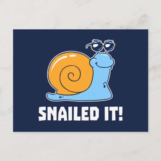 Snailed it briefkaart (Voorkant)