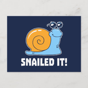 Snailed it briefkaart