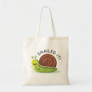 Snailed it Canvas tas