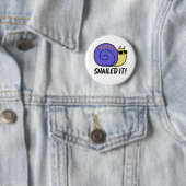 Snailed it Funny Snail Pun Ronde Button 5,7 Cm (In situ)