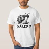 Snailed it Funny Snail T-shirt (Voorkant)