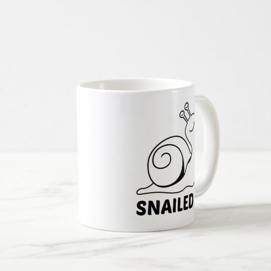Snailed it koffiemok (Voorkant rechts)