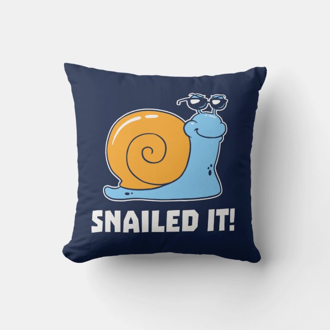 Snailed it kussen (Voorkant)