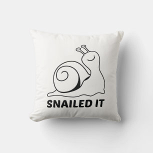 Snailed it kussen