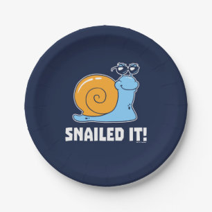 Snailed it papieren bordje