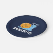 Snailed it papieren bordje (Gekanteld)