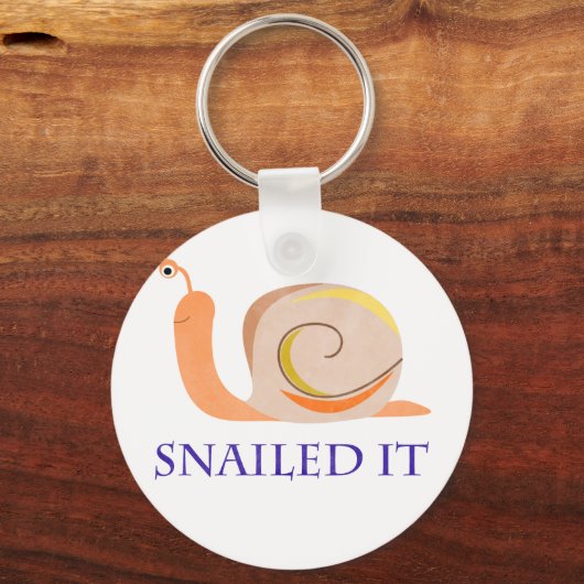 Snailed it sleutelhanger (Voorkant)