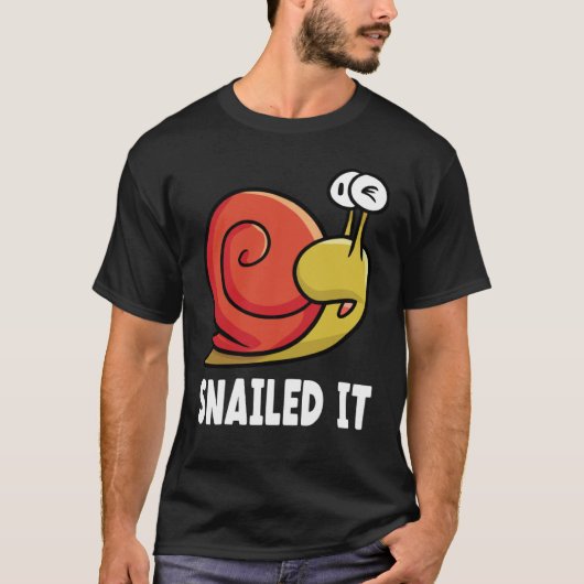 Snailed it snail owner snail t-shirt (Voorkant)