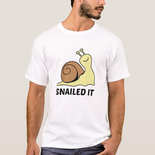 Snailed it t-shirt (Voorkant)