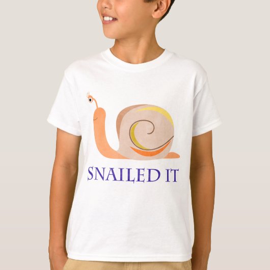 Snailed it t-shirt (Voorkant)