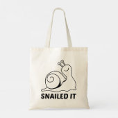 Snailed it tote bag (Achterkant)