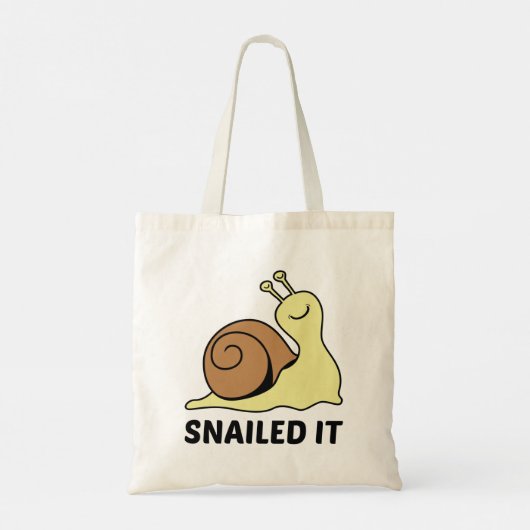 Snailed it tote bag (Achterkant)