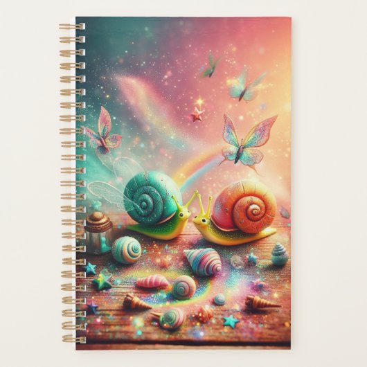 Snails and Fairy Dust Journal Planner Notitieboek (Voorkant)