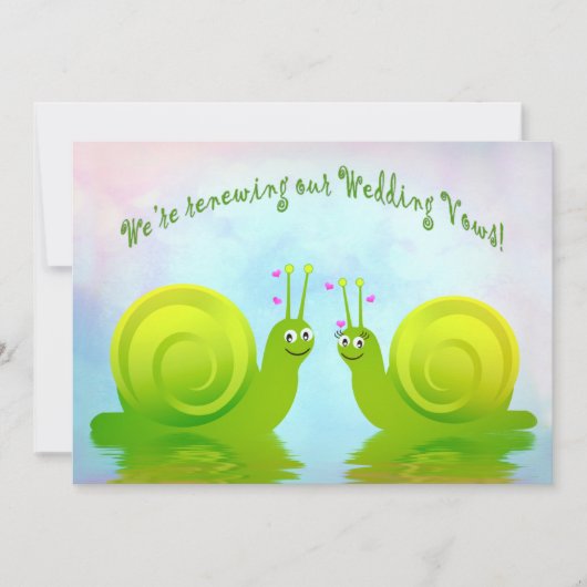 SNAILS IN VERLIES - INVITATIE - VERNIEUWING VAN WE KAART (Voorkant)