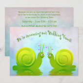 SNAILS IN VERLIES - INVITATIE - VERNIEUWING VAN WE KAART (Voorkant / Achterkant)